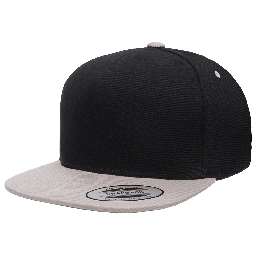 YP CLASSICS® 5-Panel Cotton Twill Snapback Cap – 2-Tone